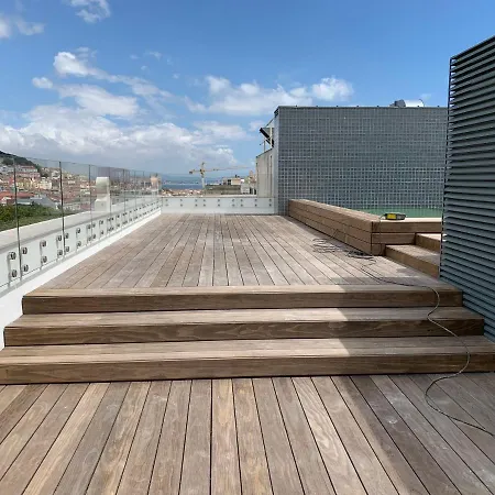 New!! Luxury Avenida Da Liberdade Flat- With Rooftop And Pool Lägenhet