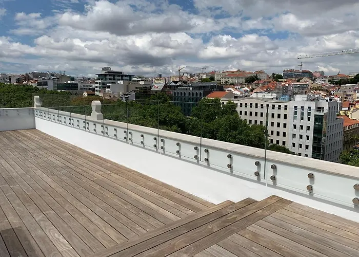 New!! Luxury Avenida Da Liberdade Flat- With Rooftop And Pool Apartmán *